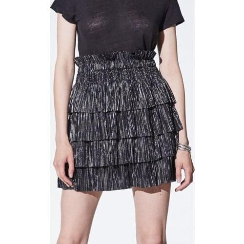 Women Skirt 2020 Auturn Winter New Ruffles Party Original quality jsp High Waist Skirt