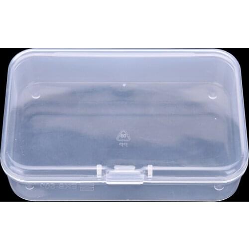 1x Mini Durable Plastic Clear Transparent Jewelry Necklace Storage Container Case Box Holder Craft Organizer 3.46*2.2*0.83