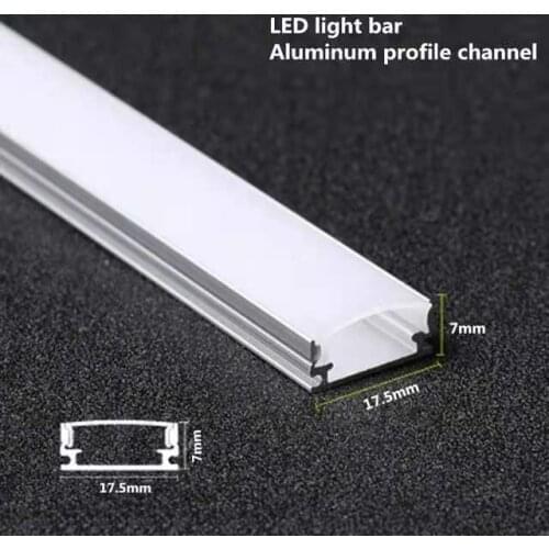 2-30 sets / pack 0.5 m 12 mm with aluminum profiles for 5050 5630 LED strip aluminum alloy flat shell + PC cover