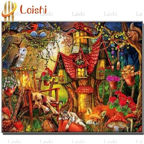 5D Diamond Painting Halloween decoration Full Drill Square round Cross Stitch Diamond Embroidery Rhinestones Art Handicraft