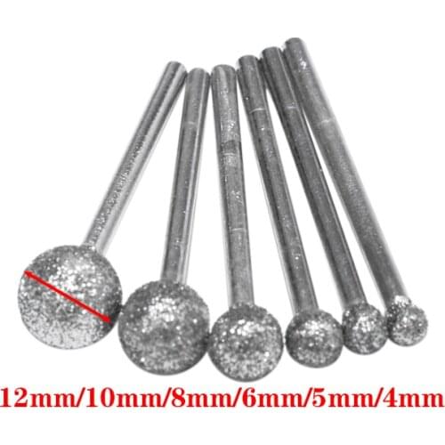 6Pcs/Lot Round Diamond Grinding Wheel For Dremel Rotary Tool Diamond Tools For Granite Diamond Burs Dremel Tools Accessories
