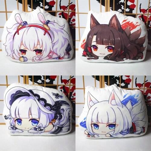 Q Style Anime Game Azur Lane Plush Doll Stuffed Toy Throw Pillow Cushion Cosplay Prop Home Decor Boy Girl Gift 1 pcs