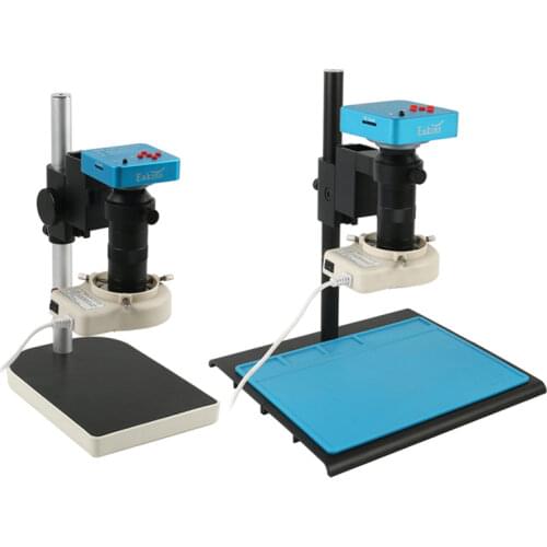 38MP 2K HDMI USB Industrial Electronic Video Microscope 100X C Mount Lens Digital Camera Set For Phone PCB Soldering Repair