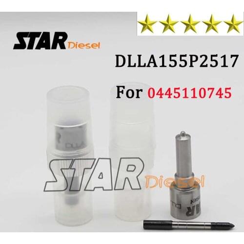 Nozzle DLLA155P2517 Injector Spare Parts 0 433 172 517 Auto Diesel Injector Spray Parts DLLA 155P2517 for injector 0445110745