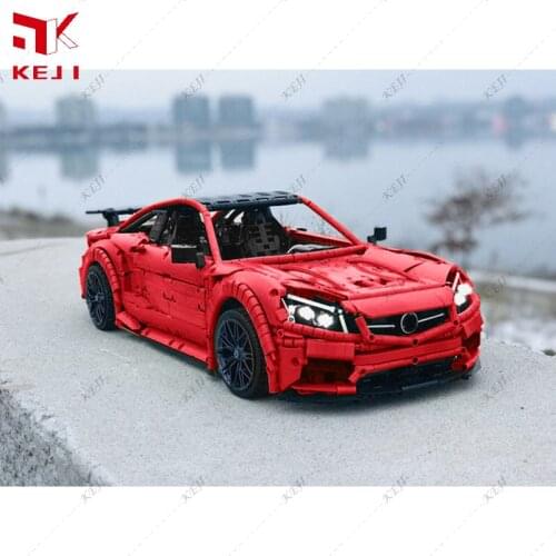 KEJI 2021 New MOC-60193 C63 AMG Super Sports Car RC Remote Control Race Car Kits Blocks Bricks Toys Boy Christmas Gift