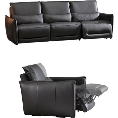 Living Room Sofa set corner sofa electric recliner couch for headrest and seat genuine leather sectional sofas muebles de sala m