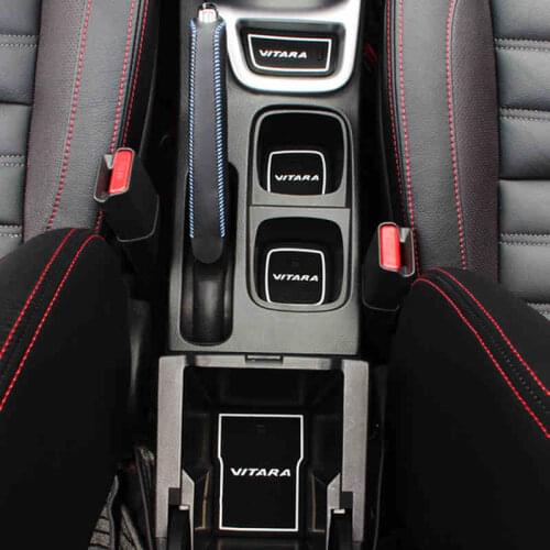 18pcs Car-Styling Latex Car-Covers Non-Slip Sticker Interior Door Pad Cup Cover Gate Slot Mat Decoration For Suzuki VITARA 2016