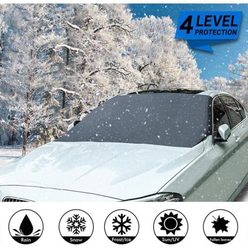 Car Front Windshield Magnet Anti-Frost Snow Anti-Freeze Cover General Durable Car Easy To Fold Cover Accessories