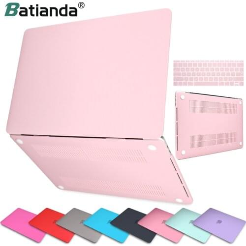 Matte Hard Case Cover for New MacBook Pro Air 2018 11 12 13 15 inch with Retina & Touch Bar A1932 A1706 A1707 Pro 13" 15" Cover