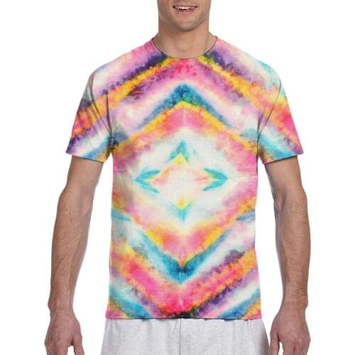 Tie-Dye Pattern T shirt Man T-shirt 2020 Summer Round Neck Tshirts Tee Shirts Men Streetwear T-shirts Short Sleeve