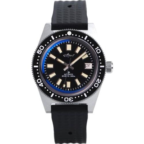 Men dive wrist watch,mens automatic watches HEIMDALLR man luxury mechanical wristwatch 300m waterproof classic relogio luminous