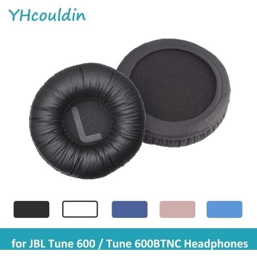 YHcouldin Ear Pads for JBL Tune600 and Tune 600BTNC Wireless Headphones Wrinkled Leatherette Foam Replacement Ear Cushions Cover