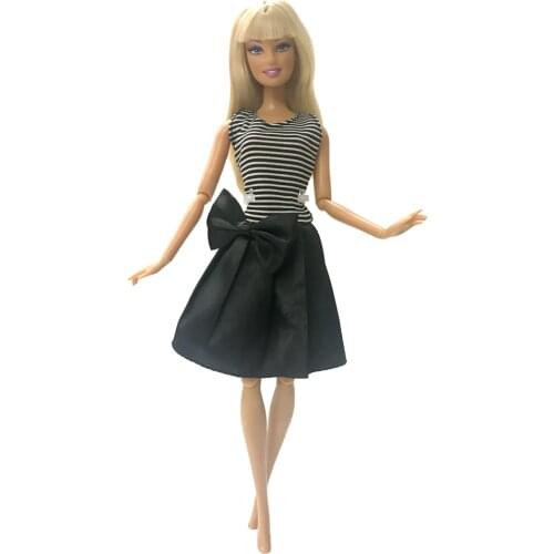 NK 2020 Newest Doll Dress Beautiful Handmade Party ClothesTop Fashion Dress For Barbie Noble Doll Best Child Girls'Gift 061B DZ