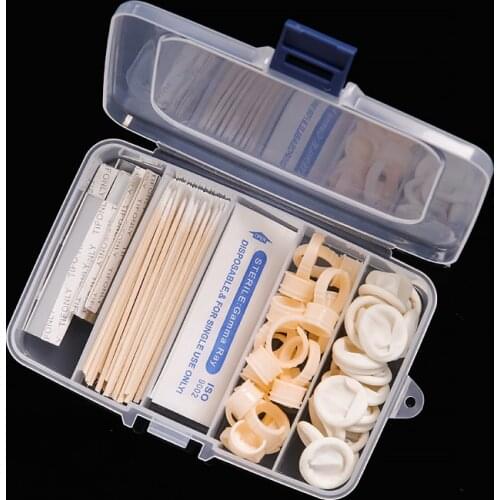 Tattoo Needles Blade Organizer Cotton Swab Storage Box Portable Dustproof Ring Cup Finger Cots Beauty Tool Classification Box