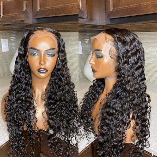 Zoyel Lace Front Wig Long Kinky Curly Wet Glueless Synthetic Soft Wig Heat Resistant Fiber Hair Wig For Black Women 24 Inch
