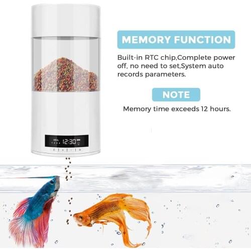 Houshold Smart Automatic Fish Feeder Auto Fish Food Timer Feeder Aquarium Tank Timer Feeder Fish Food Dispenser