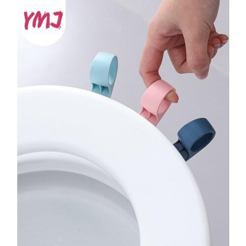 Portable WC Toilet Cover Lifting Device Avoid Touching Toilet Lid Handle Cartoon Snail Toilet Seat Lifters Bathroom Accessories