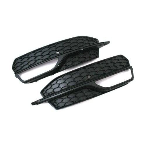 Honeycomb Style Black Fog Light Grille For Audi A3 8V Pre-facelift 2013-2015 Model (S-LINE BUMPER ONLY)