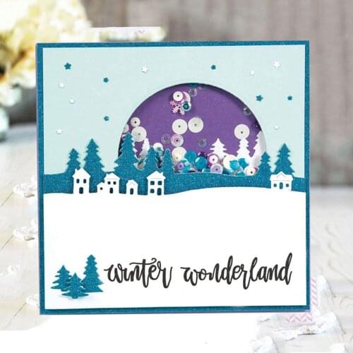 Christmas Tree Church Metal Cutting Dies Stencil Scrapbooking Card Album Embossing DIY