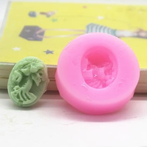 Silicone mold Mini Skull shape fondant cake decoration mold handmade clay chocolate mold