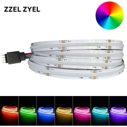 RGB COB LED STRIP DC24V 768LED/Meter 10mm High Density Ribbon Colorful Wifi/Phone Controlled LED Strip For Party and Decoratio