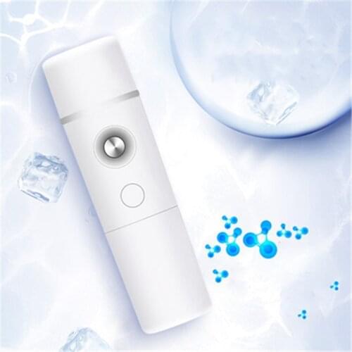 30ml USB Rechargable Humidifier Air Diffuser Handheld Water Ultrasonic Nano Essential Car Oil Steamed Face with Light for Home