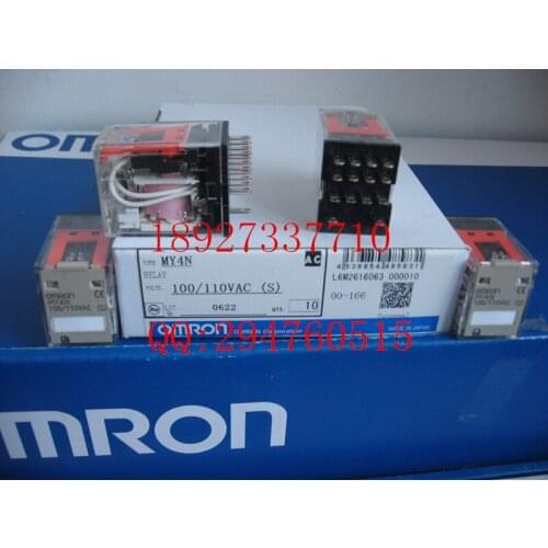 [ZOB] New original authentic OMRON Omron relay MY4N AC100 / 110V factory outlets --5PCS/LOT