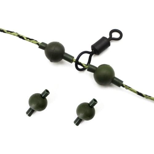 100PCS Carp Fishing Accessories Kit Chod Beads Helicopter Rig Rings Silicone Tube Bead For Carp Fishing Hair Rig Terminal Tackle
