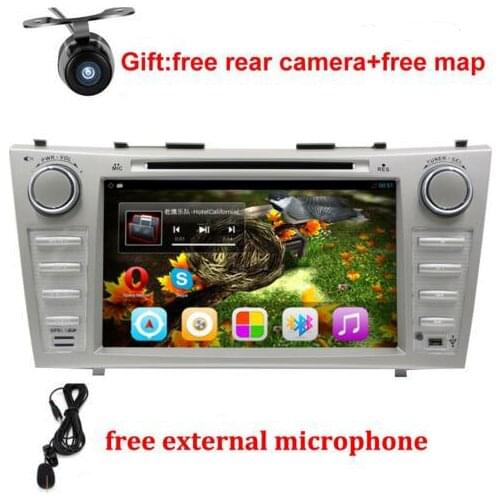 1024*600 2 Din Quad Core 8" Android 8.01 Car DVD GPS Navigation For Toyota Camry 2007 2008 2009 2010 Head Unit Car Stereo radio