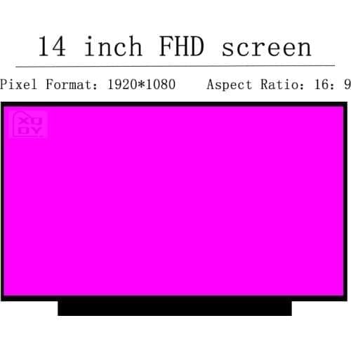 14" Slim LED matrix For dell inspiron 14-5408 5409 5402 5401 laptop lcd screen panel 1920*1080 30 pins EDP no touch