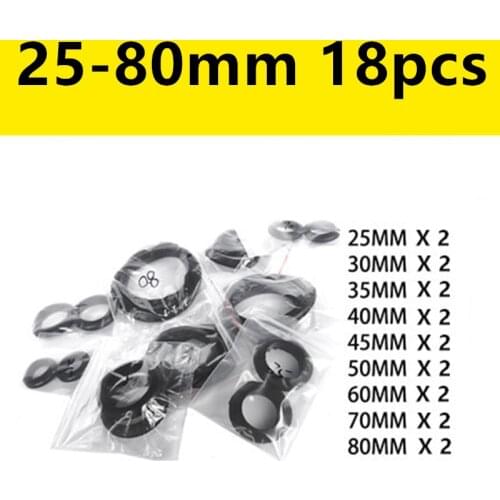 18pcs 25-80mm Cable Rubber Protection Ring CableThrough Hole Protective Coil Waterproof Collar O-ring Seal Gaskets Set