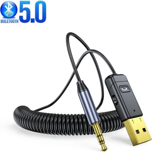 2 In 1 Bluetooth-compatible Receiver Wireless USB Adapter 3.5mm Audio Receiver/Transmitter For TV PC Car AUX Speaker Plug