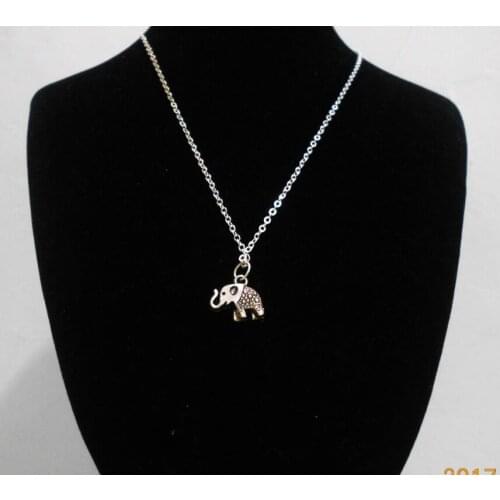 2017 Pendant Necklaces Char 2017 Pendant Necklaces Charm Choker Necklaces Hot Vinatge Silver Plated Elephant Wing Cross