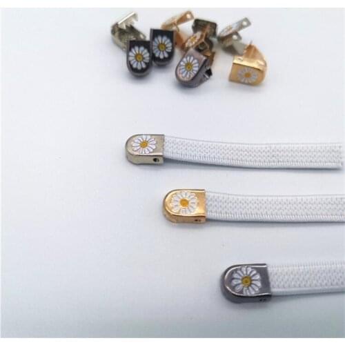 4pcs/set Daisy Push Button Shoelace Buckle Diamond Flower Metal Shoes Lock Buckle For Flats Shoelace Lock DIY Sneaker Ornaments