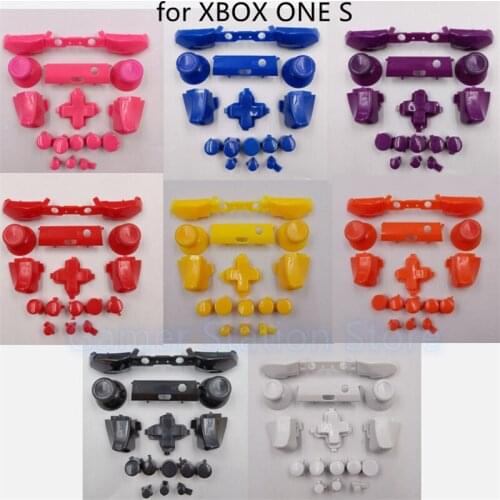 56sets Full Set Triggers Buttons Replacement For XboxOne S Dpad ABXY Grips Stick Button Kits for Xbox One Slim Accessories