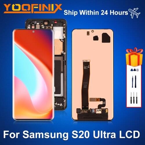 6.9"Original For Samsung Galaxy S20 Ultra LCD SM-G988B/DS Display Touch Assembly Replacement Parts For Samsung S20 u LCD Display