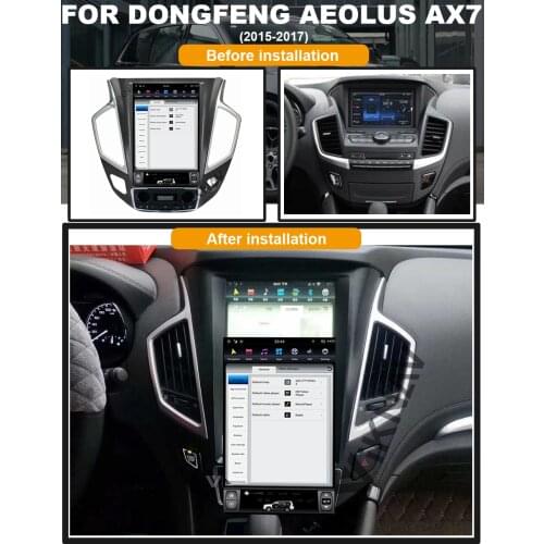 12.1inch Android vertical screen car radio DVD Player For DONGFENG Aeolus AX7 2015 2016 2017 support carplay GPS navigation
