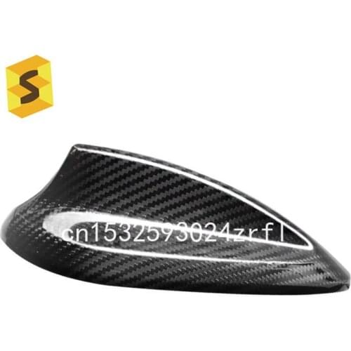 Car Carbon Fiber Fin Antenna Cover Trim FM AM Radio Fin Aerial Adhesive Tabe for BMW E90 F10 F15 F30 X1 X3 X5 X6 M3
