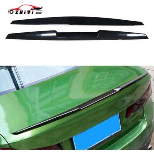Car Styling 120x8.5CM Universal Car Spoilers Punch-free Blade Style Trunk Spoiler & Wings Decoration Sticker for BMW for Toyota
