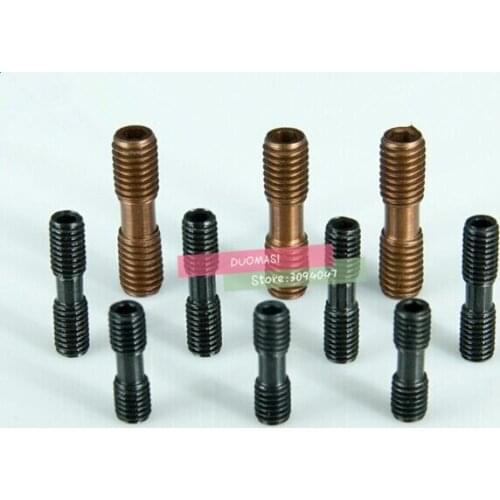 Free shipping 10pcs Clamp Screw ML0520/ML0620/ML0625/ML0630/ML0830/ML0835/ML1030 CNC lathe Turning Tool Spare Screw Double screw