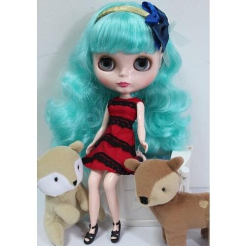 Free Shipping big discount RBL-143DIY Nude Blyth doll birthday gift for girl 4colour big eyes dolls with beautiful Hair cute toy