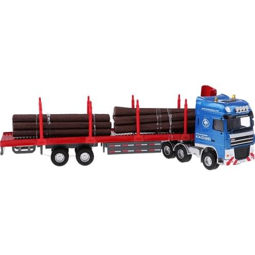 1/50 Mini Wood Transport Truck Car Model for Child Play Transportation Toy