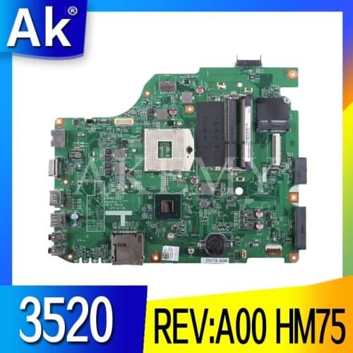 For DELL 3520 DV15 MLK MB 11280-1 PWB:MXRD2 REV:A00 laptop motherboard For DELL INSPIRON 3520 HM75 Test