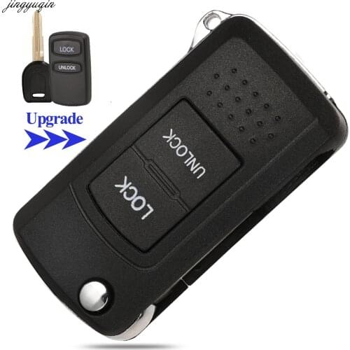 Jingyuqin 10pcs Remote Car Key Case Shell Modified For Mitsubishi Lancer Outlander Pajero V73 Galant 2B Flip Folding Key Fob