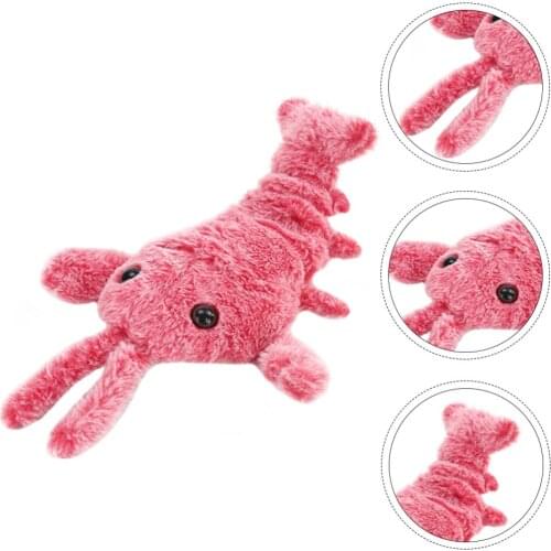Creative Cat Catnip Electric Simulation Lobster Cat Plush Chewing Plaything
