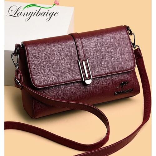 LANYIBAIGE 2020 Bags Elegant Woman Retro Shoulder Bags Designer Crossbody Bag Fashion Brand PU Leather Ladies Bag High Quality