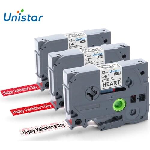 3 Pieces Label Ribbon Compatible for Brother P-touch TZe 12mm Tape Combo Set TZe-MPVA31 MPVB35 MPVC35 Pattern Tapes Label Maker