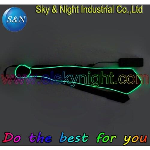 Fashion and Flashing EL tie with Mini controller for Any parties with Free shipping (Ten colors for option)