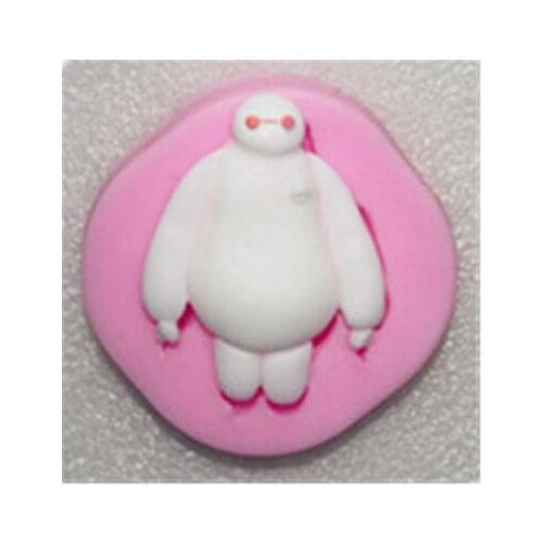 Cartoon Baymax Silicone Fondant Cake Mold Gum Chocolate Mould Decorating Baking Tools Polymer Clay