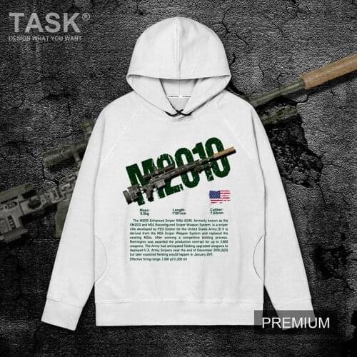Men Hoodies USA XM2010 Sniper Rifle Army weapon fans fashion streetwear harajuku casual sportswear Spring Autumn Pullovers male